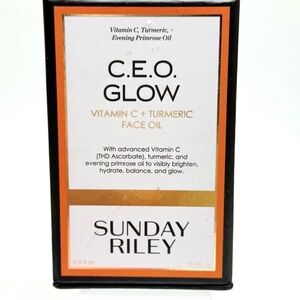 Sunday Riley CEO GLOW Oil 0.5 Oz 15 mL Facial Moisturizer Vitamin C+Turmeric ☀️
